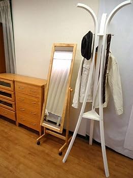 姿見 キャスター付き 山善 スタンドミラー 姿見 全身鏡 鏡 キャスター付き 玄関